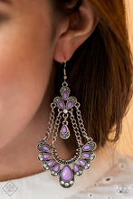 Load image into Gallery viewer, Earring: &quot;Unique Chic&quot; - Purple
