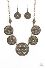 Load image into Gallery viewer, Written In The STAR LILIES - Brass Necklace
