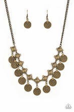 Load image into Gallery viewer, Walk The Plank - Brass Necklace
