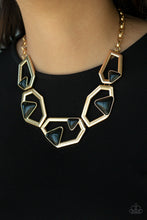 Load image into Gallery viewer, GEO-ing, GEO-ing, Gone - Gold - Necklace
