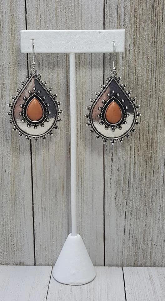 Desert Drama Brown Earrings