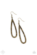 Load image into Gallery viewer, Earring: &quot;Glitzy Goals&quot; - Brass
