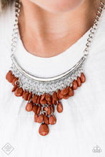 Load image into Gallery viewer, Necklace: &quot;Rio Rainfall&quot; - Brown
