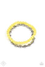 Load image into Gallery viewer, Bracelet: &quot;Dewy Dandelions&quot; - Yellow
