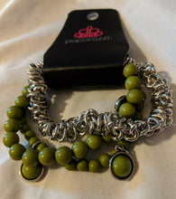 Load image into Gallery viewer, Good Vibes Only Green Bracelet
