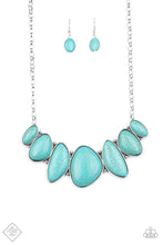 Load image into Gallery viewer, Necklace: &quot;Primitive&quot; - Blue
