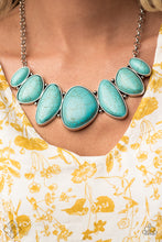 Load image into Gallery viewer, Necklace: &quot;Primitive&quot; - Blue
