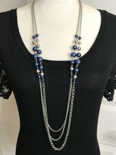 Load image into Gallery viewer, Charmingly Colorful Blue Necklace
