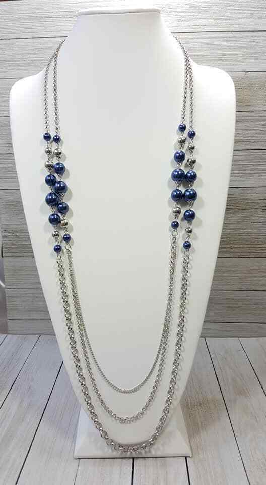 Charmingly Colorful Blue Necklace