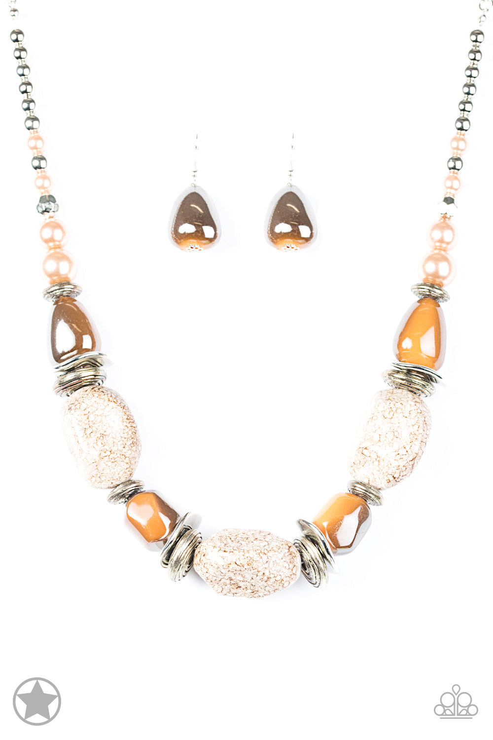 In Good Glazes - Peach Necklace